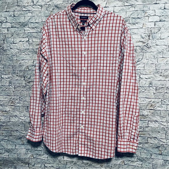 Croft and Barrow Plaid/checkered long sleeve button up casual - Picture 1 of 5